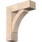 Ekena Millwork Thorton Block Smooth Bracket w/ Offset Brace, Douglas Fir, 7 1/2"W x 24"D x 28"H BKT0806X24X28THR05SDF - alternate 1